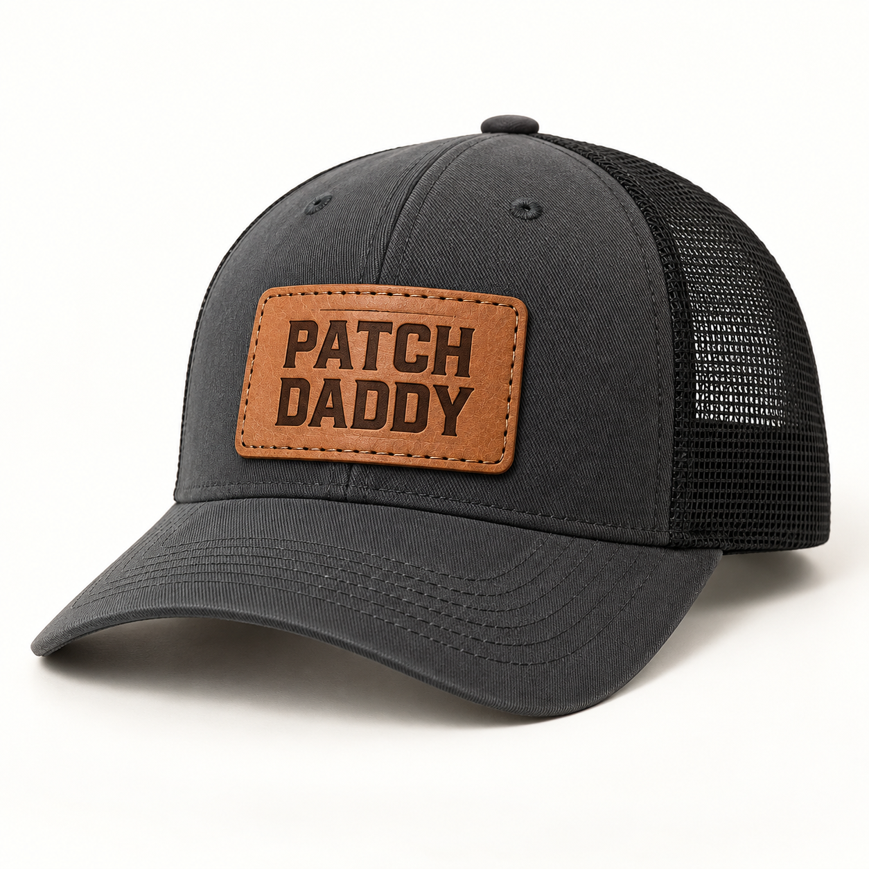 Engraved Leather Patch Hats